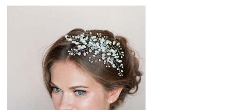 Fashion White Full Pearl Decorated Hair Accessories,Bridal Headwear