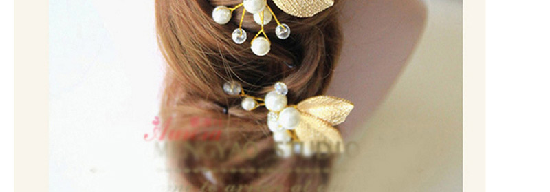 Fashion Gold Color Leaf Shape Decorated Hair Accessories,Hairpins