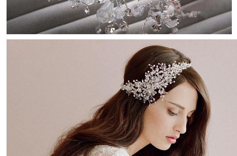 Fashion Silver Color Full Diamond Decorated Hair Accessories,Hair Ribbons