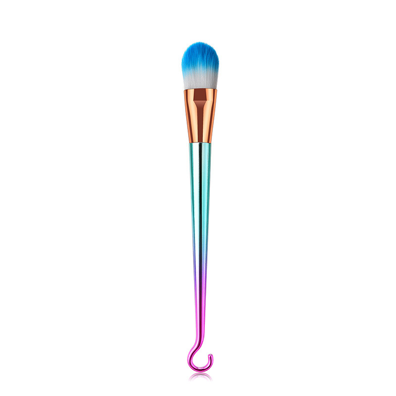 Fashion Pink+blue Round Shape Decorated Makeup Brush,Beauty tools