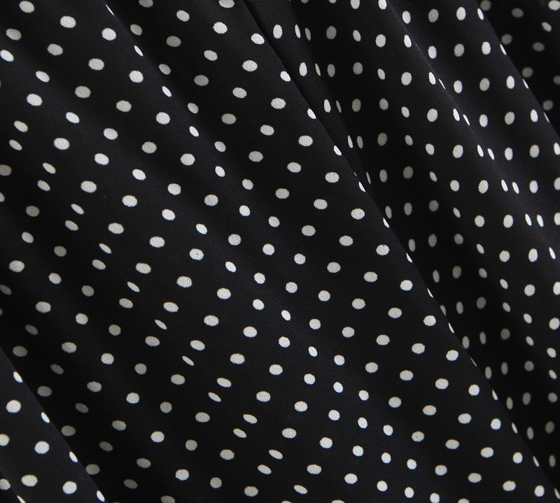 Fashion Black Spot Pattern Decorated Jumpsuit,Pants