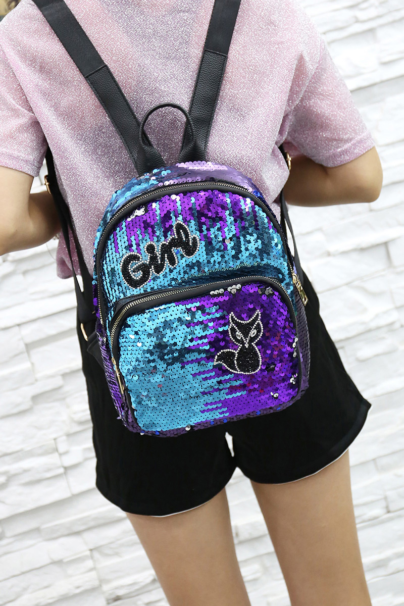 Fashion Black Crown Pattern Decorated Backpack,Backpack