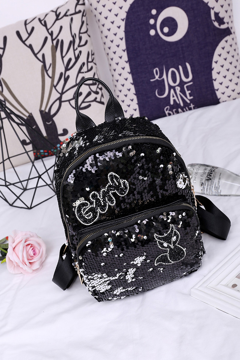 Fashion Silver Color Crown Pattern Decorated Backpack,Backpack
