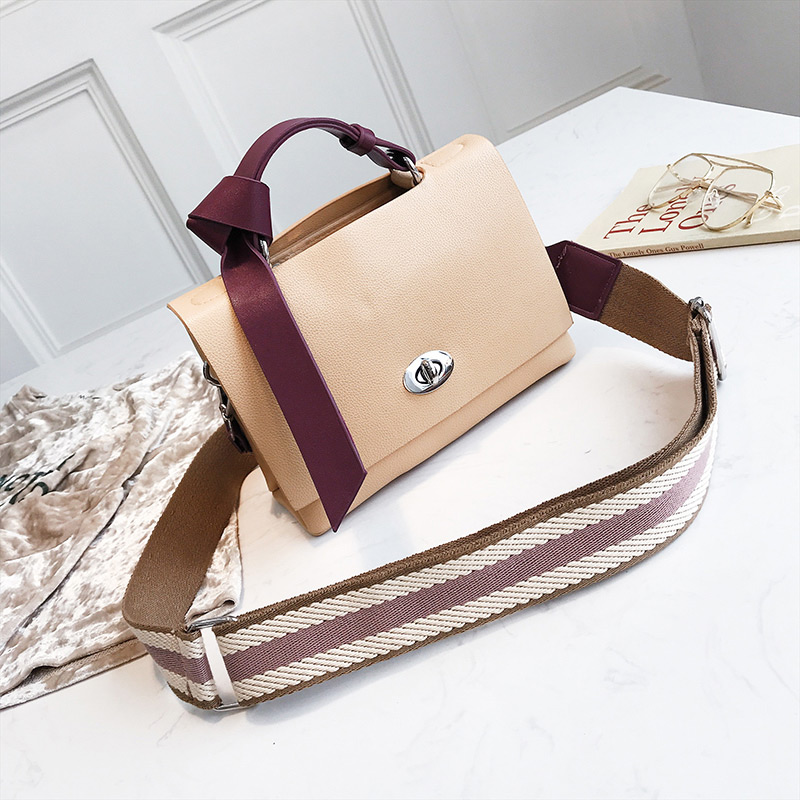 Fashion Khaki Pure Color Decorated Shoulder Bag,Shoulder bags