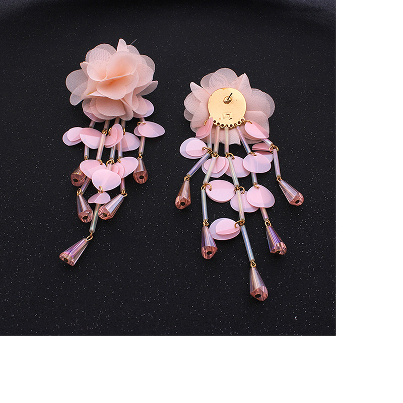 Fashion Yellow Flower Shape Decorated Earrings,Drop Earrings