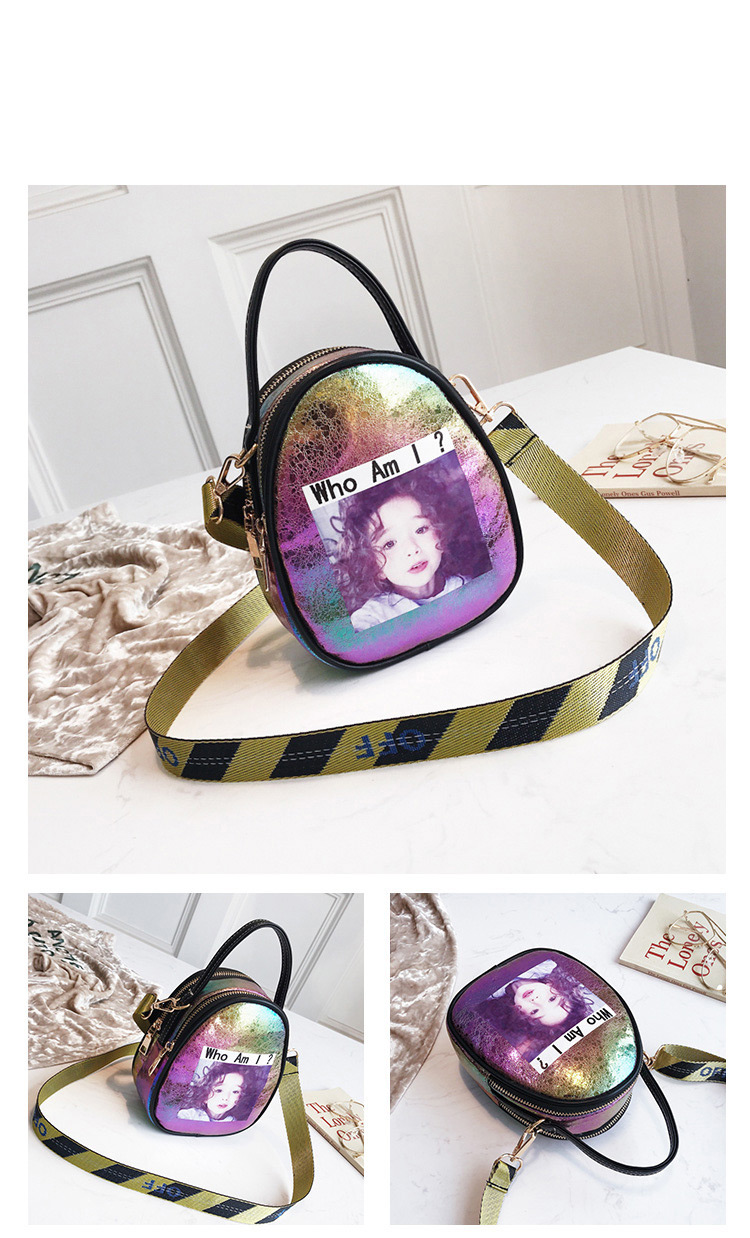 Fashion Purple Letter Pattern Decorated Shoulder Bag,Shoulder bags