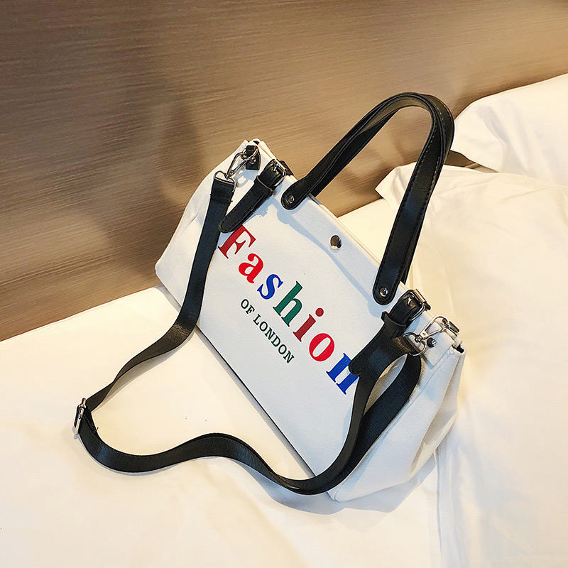 Fashion White Letter Pattern Decorated Handbag,Messenger bags
