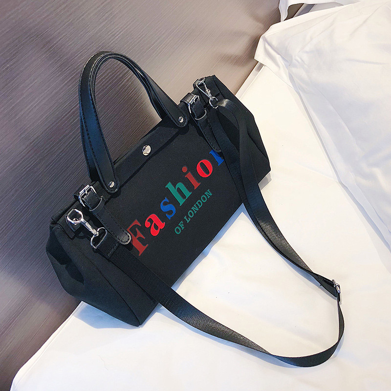 Fashion Black Letter Pattern Decorated Handbag,Messenger bags
