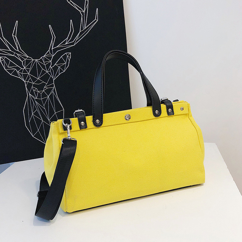 Fashion Yellow Letter Pattern Decorated Handbag,Messenger bags
