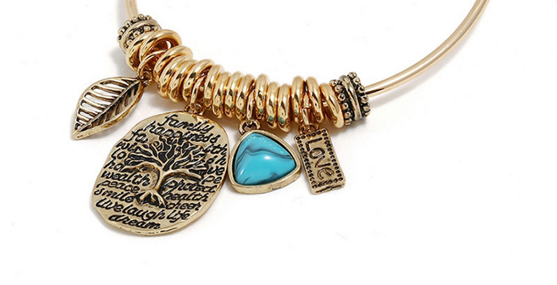 Fashion Gold Color Leaf Shape Decorated Bracelet,Fashion Bangles