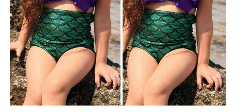 Fashion Green Mermaid Shape Decorated Swimwear For Baby,Kids Swimwear