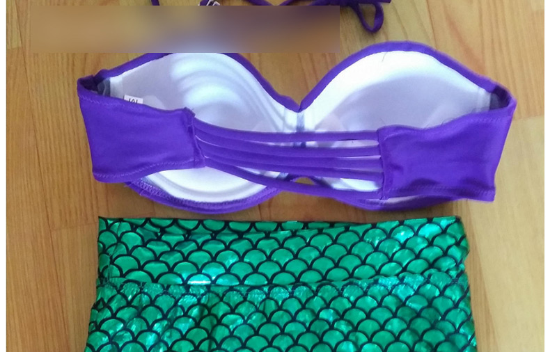 Sexy Green Mermaid Shape Decorated Swimwear,Bikini Sets
