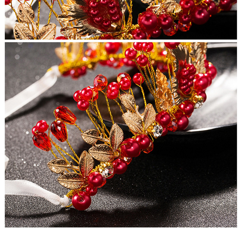 Fashion Red Crown Shape Decorated Hair Accessories,Head Band