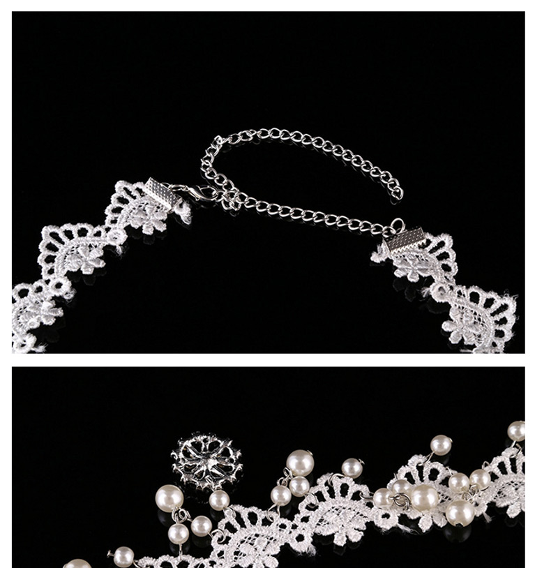 Fashion White Pure Color Decorated Hair Accessories,Hair Ribbons