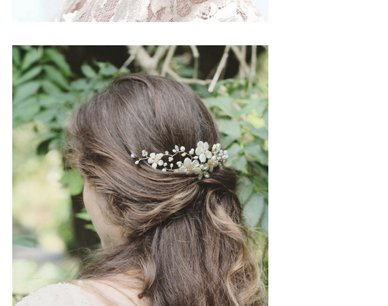 Fashion Silver Color Flower Shape Decorated Hair Accessories,Hairpins