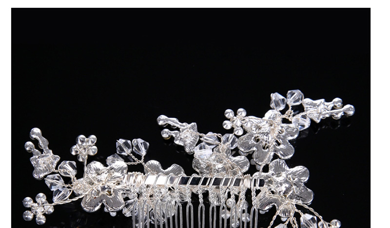 Fashion Silver Color Flower Shape Decorated Hair Accessories,Bridal Headwear