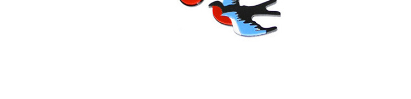 Fashion Multi-color Bird Shape Decorated Earrings,Stud Earrings