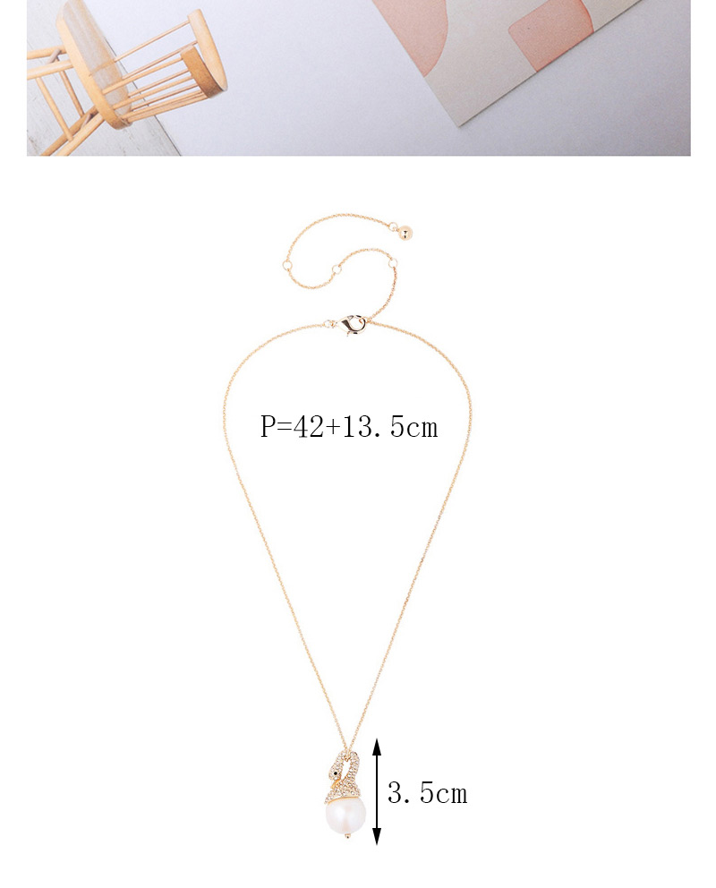 Fashion Gold Color Swan Shape Decorated Necklace,Pendants