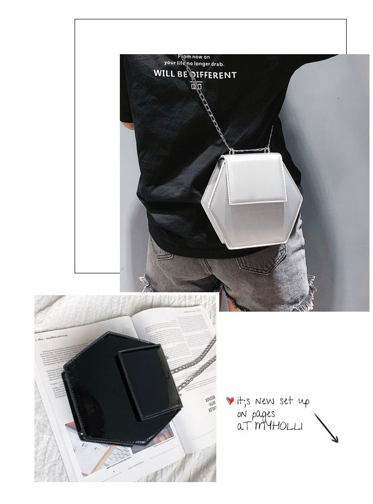 Fashion Black Pure Color Decorated Shoulder Bag,Shoulder bags