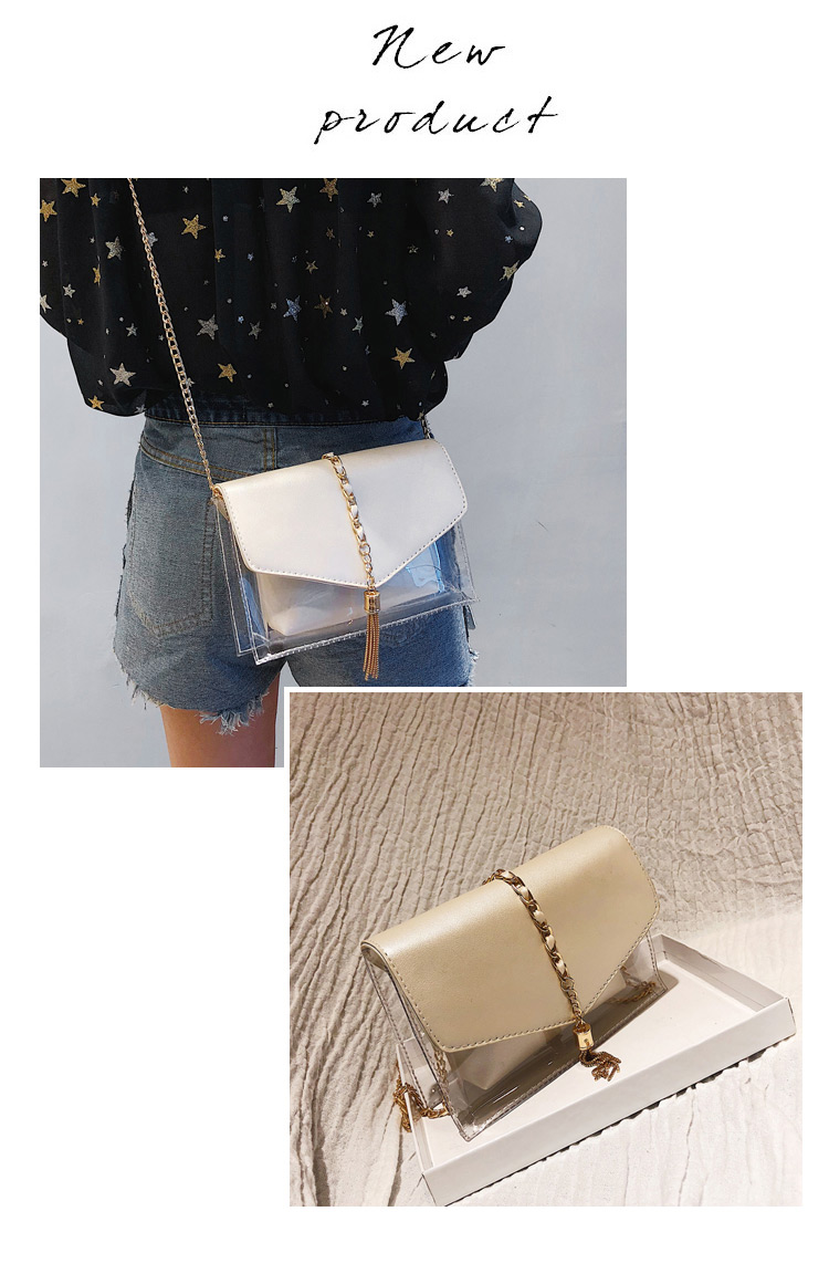 Fashion Silver Color Square Shape Decorated Shoulder Bag (2 Pcs ),Shoulder bags