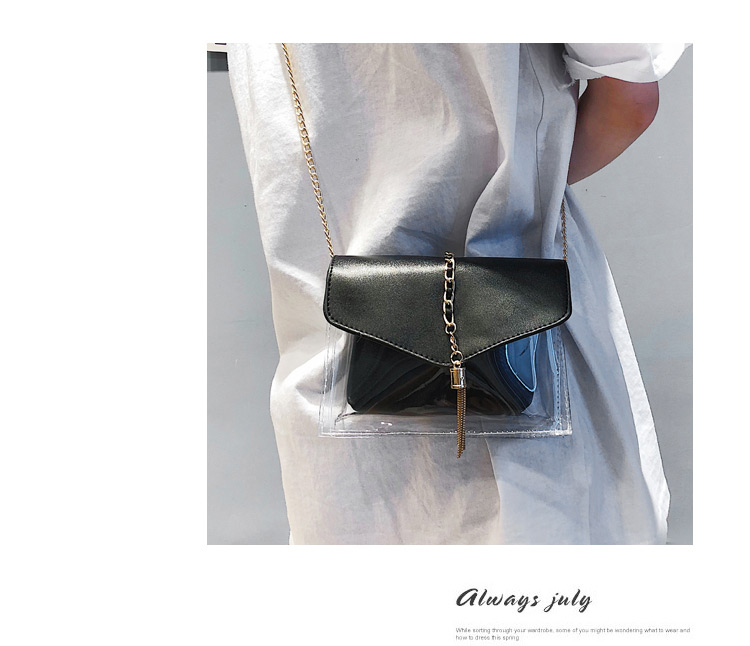 Fashion Silver Color Square Shape Decorated Shoulder Bag (2 Pcs ),Shoulder bags