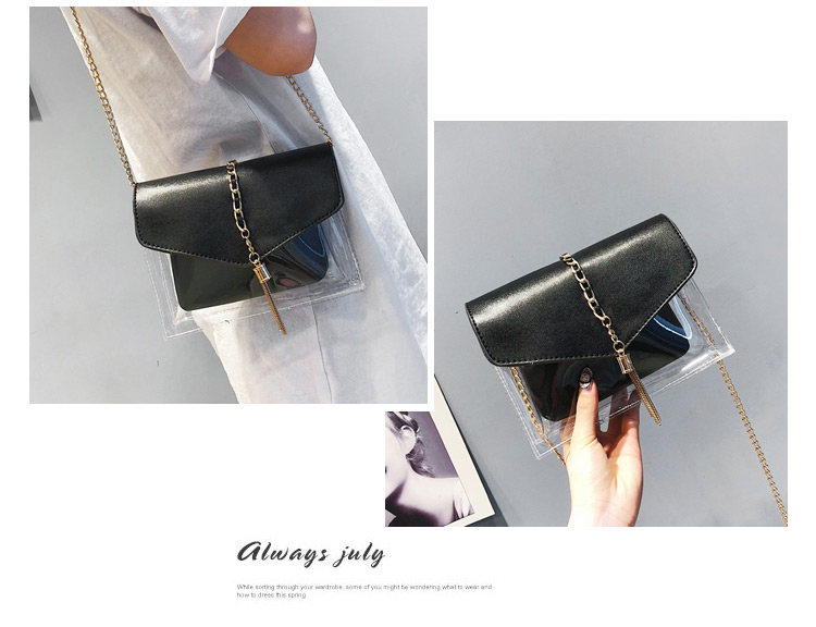 Fashion Black Square Shape Decorated Shoulder Bag (2 Pcs ),Shoulder bags