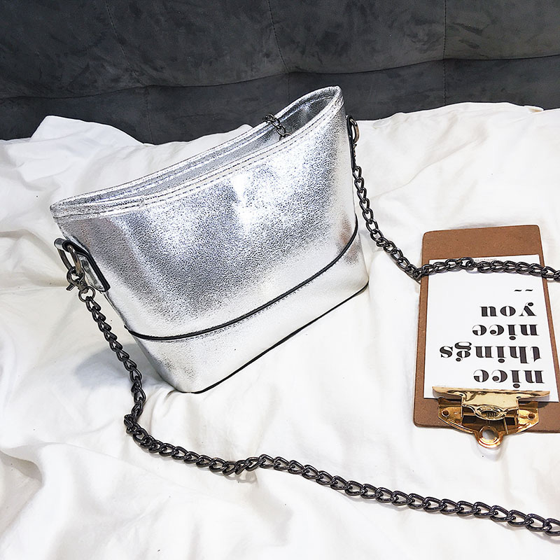 fashion Silver Color Letter Shape Decorated Shoulder Bag,Shoulder bags