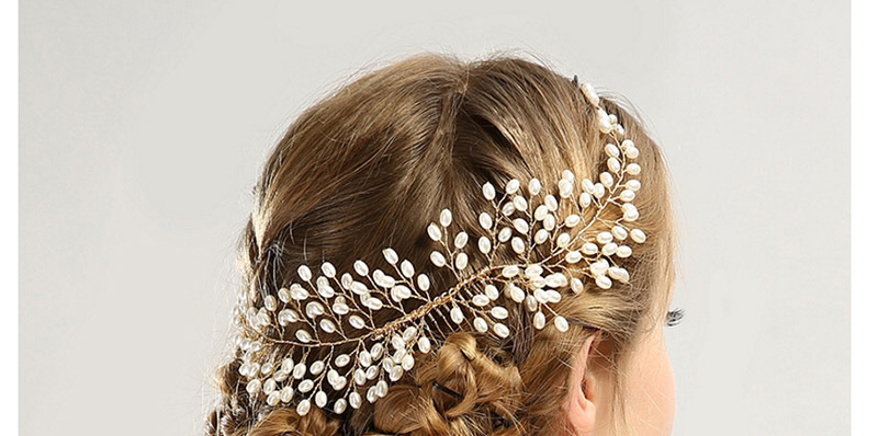 Fashion Gold Color Pure Color Decorated Hair Accessories,Bridal Headwear