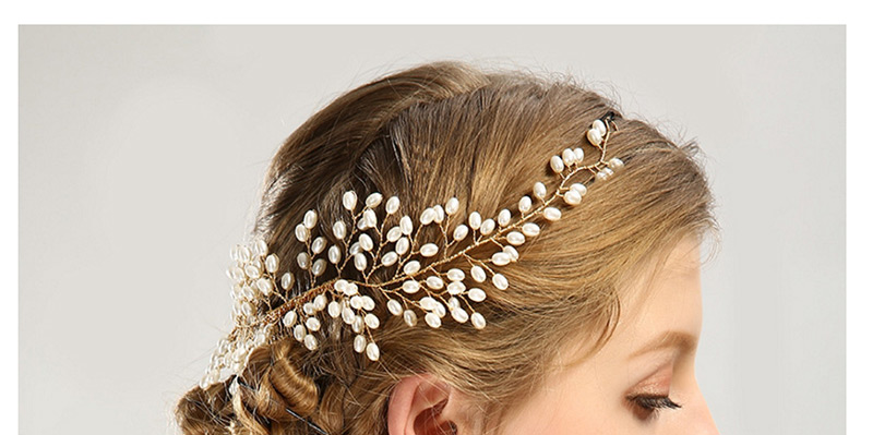 Fashion Gold Color Pure Color Decorated Hair Accessories,Bridal Headwear