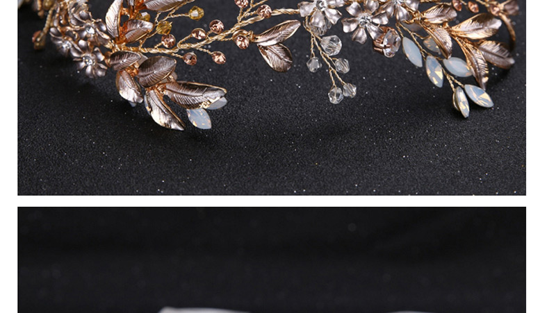 Fashion Gold Color Leaf Shape Decorated Hair Accessories,Hair Ribbons
