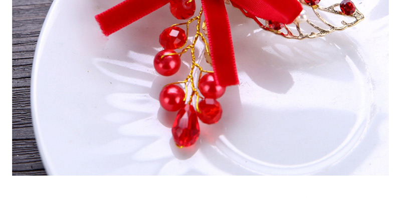 Fashion Red Leaf Shape Decorated Hair Accessories,Hairpins