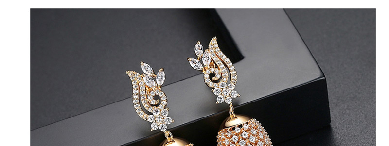 Fashion Champagne Pure Color Decorated Earrings,Earrings