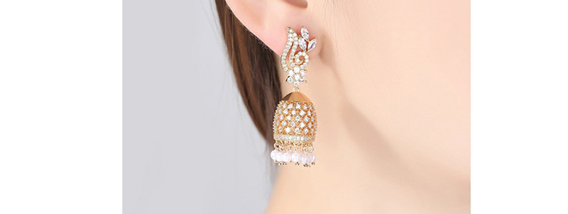 Fashion Champagne Pure Color Decorated Earrings,Earrings