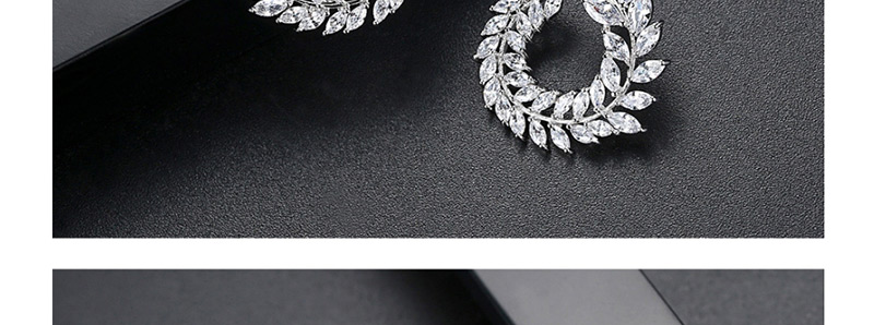 Fashion Silver Color Leaf Shape Decorated Earrings,Earrings
