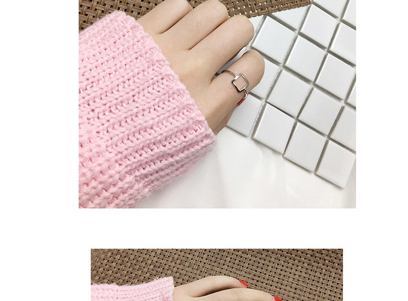 Fashion Silver Color Square Shape Decorated Ring,Fashion Rings