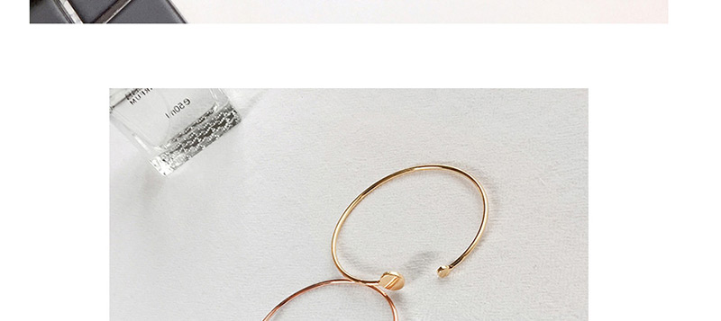 Fashion Rose Gold Round Shape Decorated Earrings,Fashion Bangles