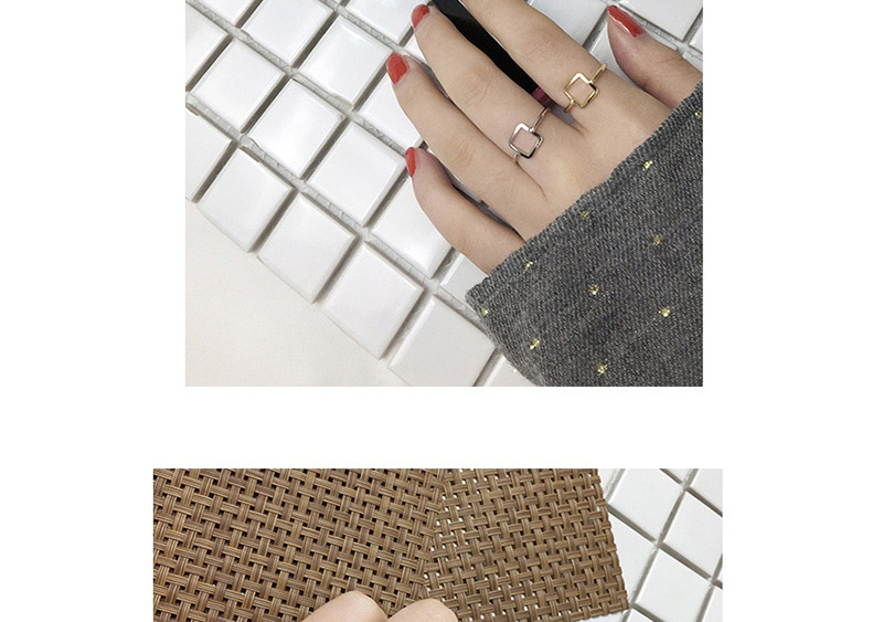 Fashion Gold Color Triangle Shape Decorated Ring,Fashion Rings