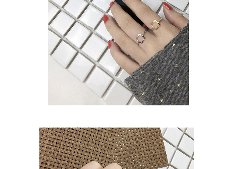 Fashion Silver Color Triangle Shape Decorated Ring,Fashion Rings