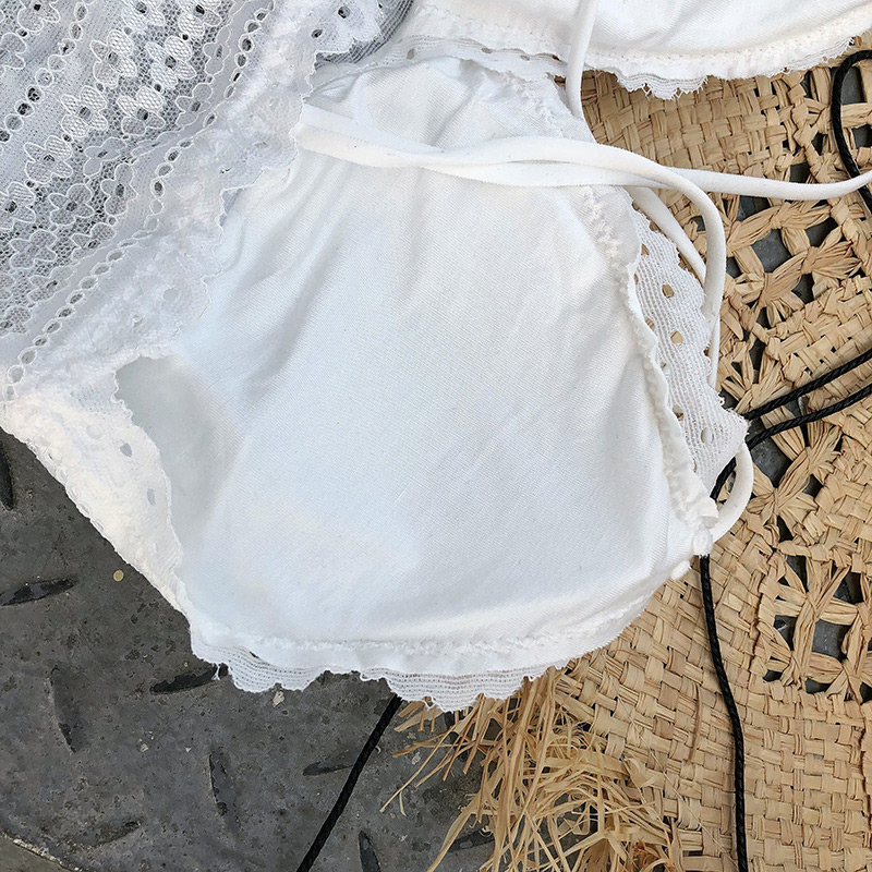Sexy White Hollow Out Design V Neckline Vest,Tank Tops & Camis