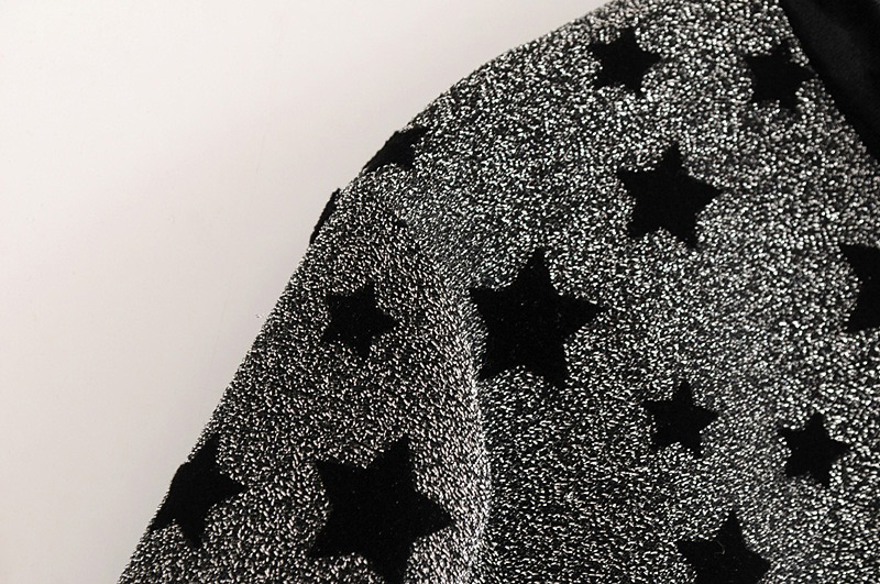 Fashion Black Star Pattern Decorated Shirt,Tank Tops & Camis