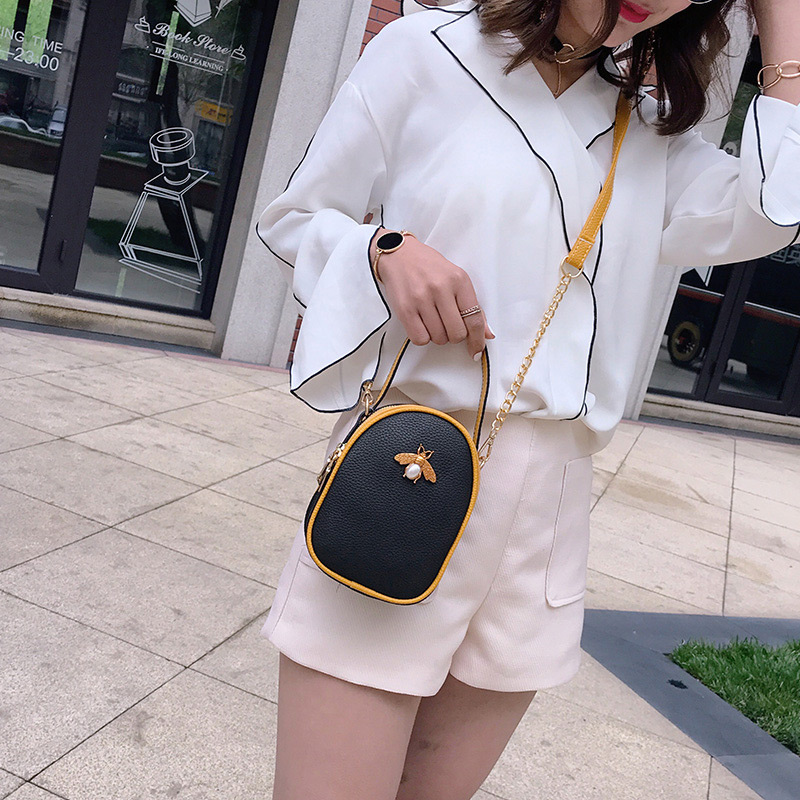 Fashion Khaki Insect Shape Decorated Shoulder Bag,Handbags