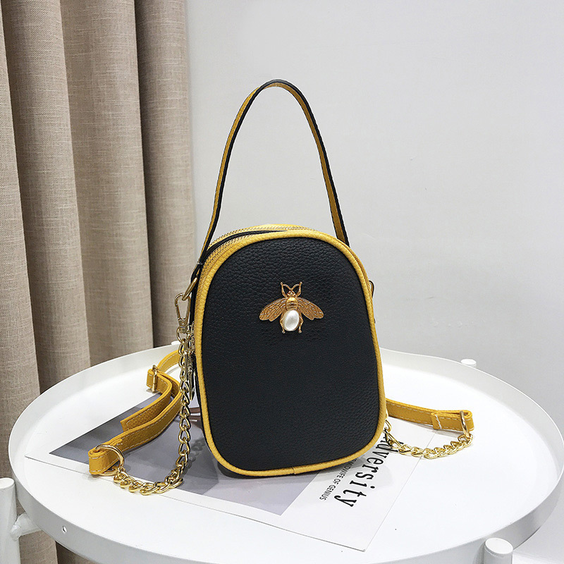 Fashion Black Insect Shape Decorated Shoulder Bag,Handbags