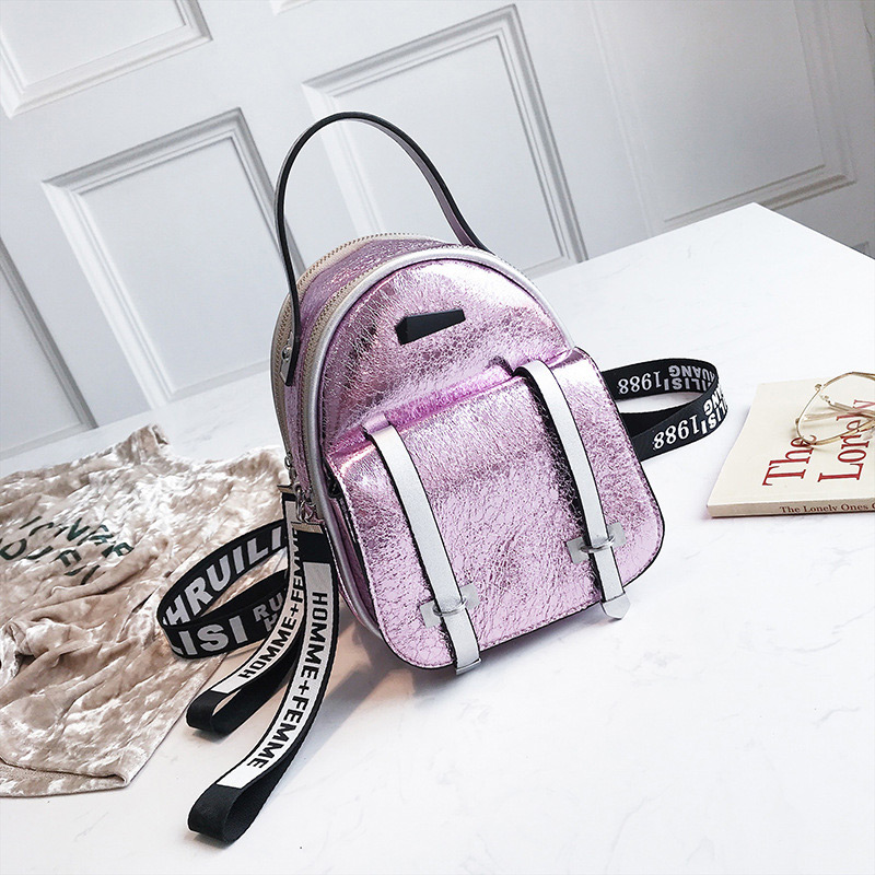 Fashion Pink Letter Ribbon Decorated Backpack,Backpack