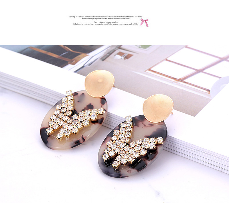 Fashion Khaki Butterfly Shape Decorated Earrings,Stud Earrings