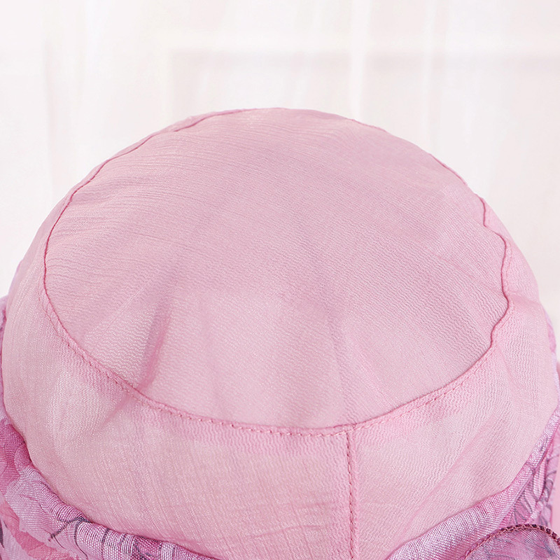 Fashion Khaki Bowknot Decorated Foldable Anti-ultraviolet Hat,Sun Hats