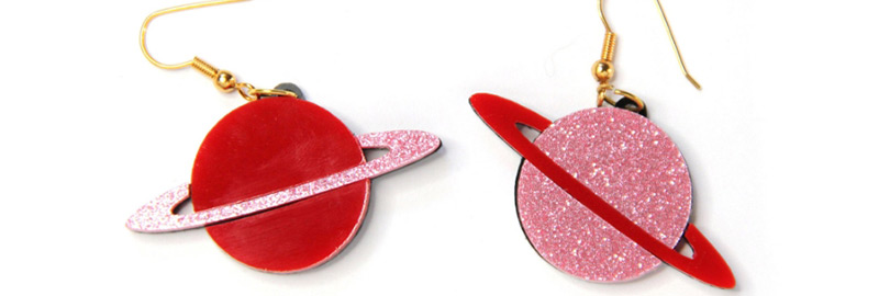 Simple Red+pink Ball Shape Decorated Earrings,Drop Earrings
