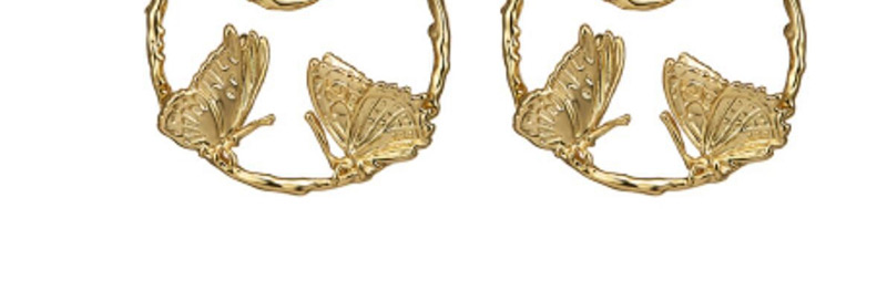 Fashion Gold Color Butterfly Shape Decorated Earrings,Stud Earrings