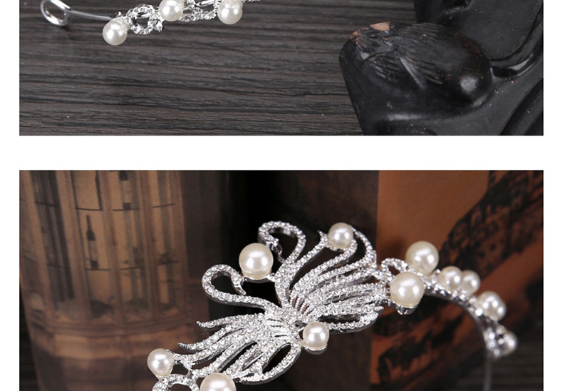 Fashion Silver Color+white Crown Shape Decorated Hair Accessories,Head Band