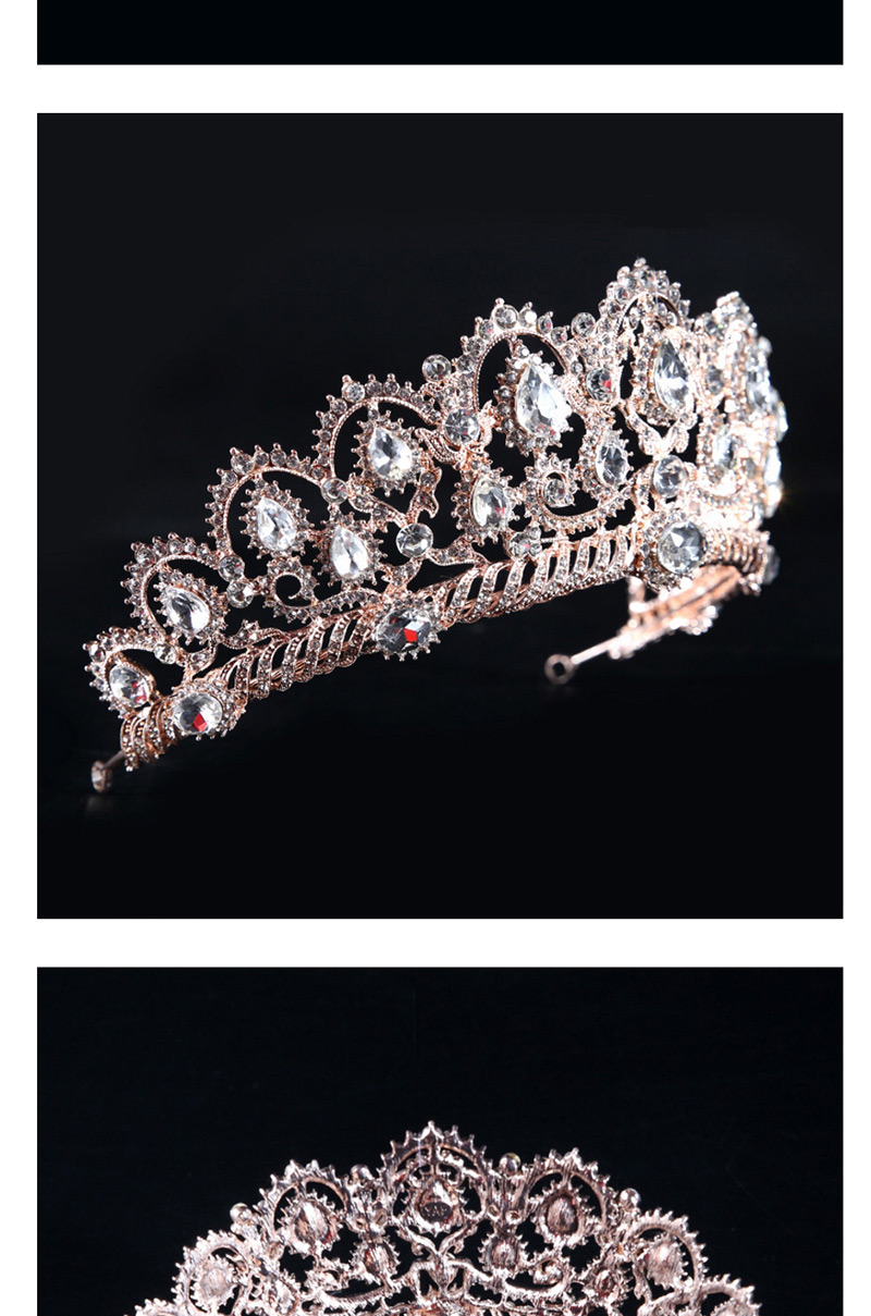 Fashion Rose Gold Crown Shape Decorated Hair Accessories,Head Band