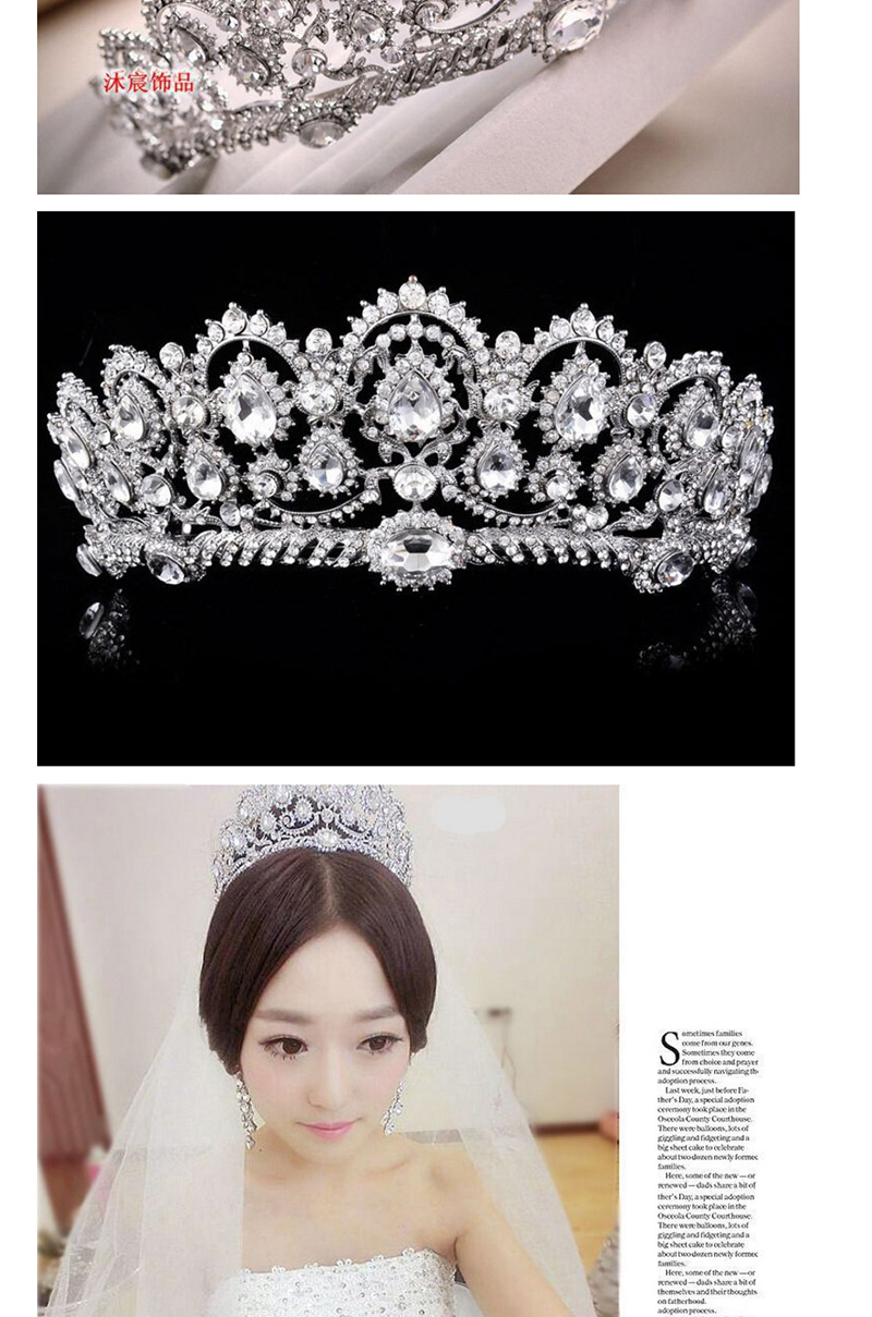 Fashion Silver Color Water Drop Shape Decorated Hair Accessories,Head Band
